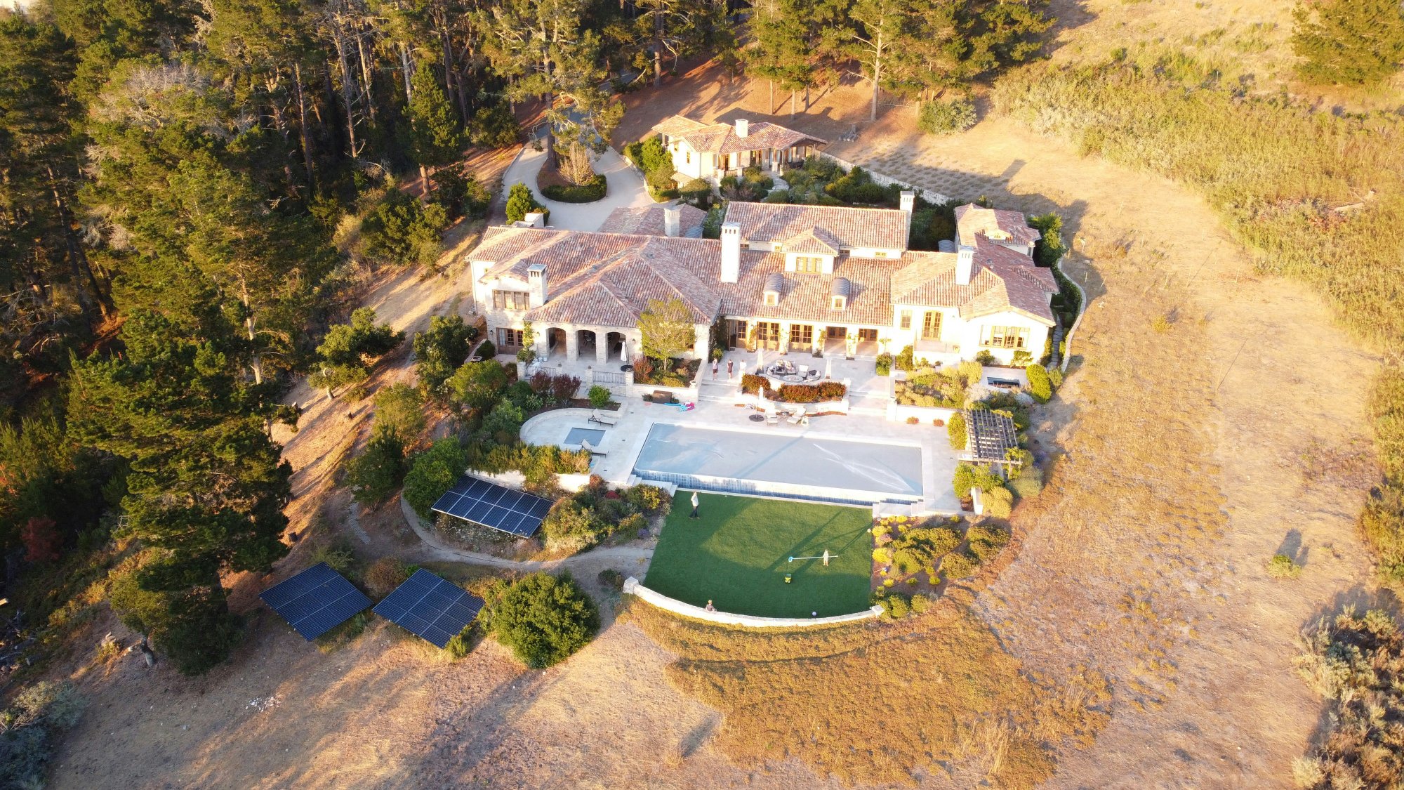 Granite Bay luxury estate aerial California