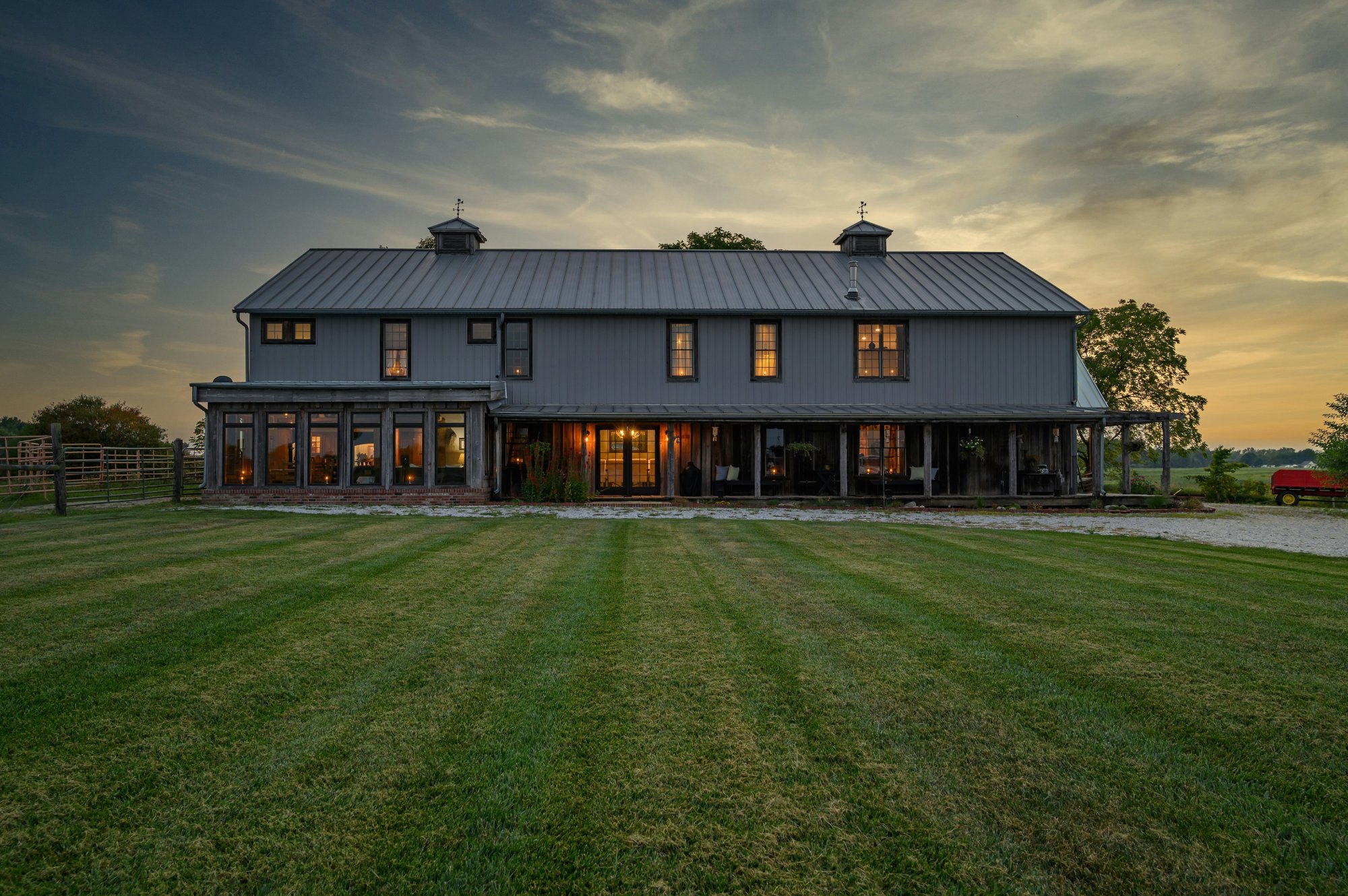 Rural ranch estate sunset Loomis Penryn
